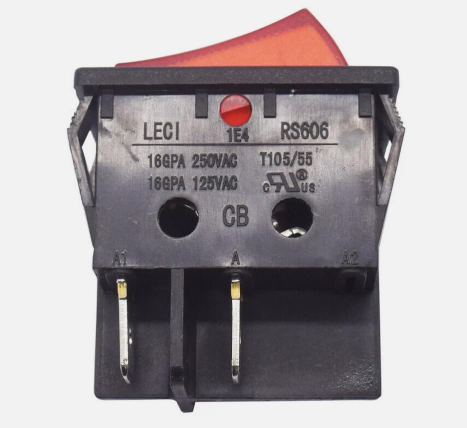 1 PC LECI RS606 2position 4pin Rocker Switch 16A250V T105/55